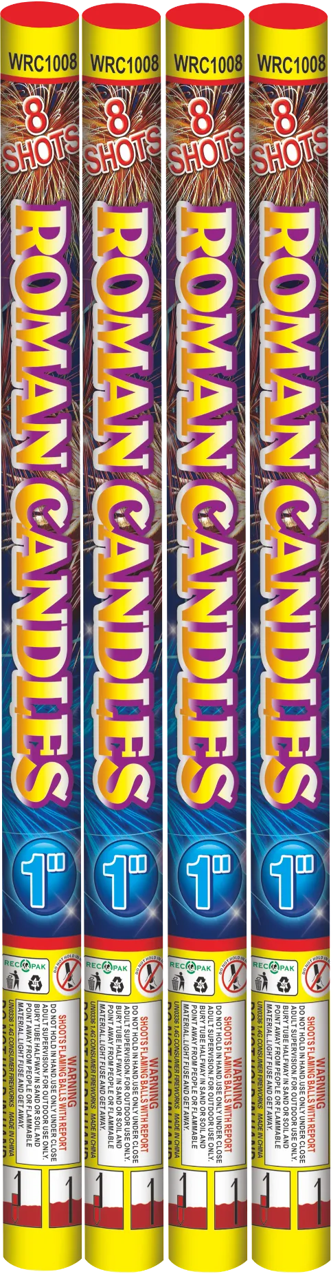 1.0'' 8SHOTS ROMAN CANDLE