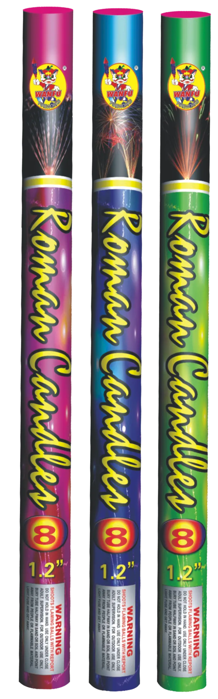 1.2'' 8SHOTS ROMAN CANDLE