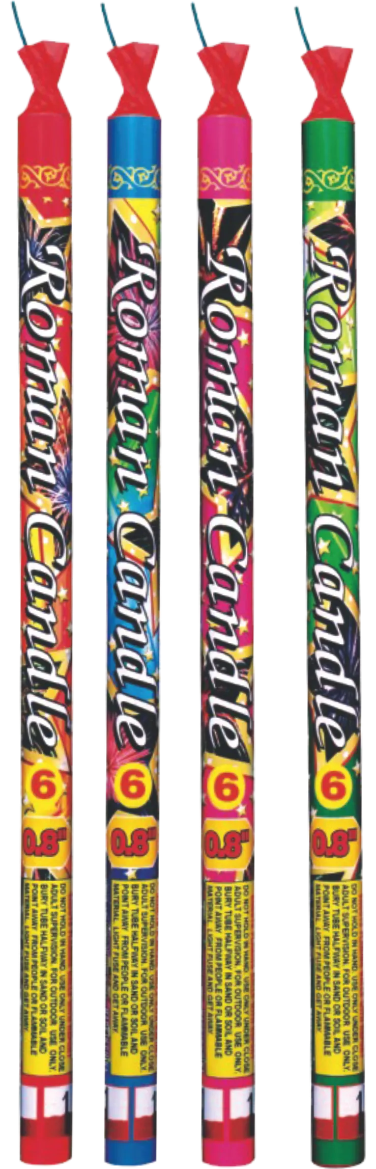 0.8'' 6SHOTS ROMAN CANDLE