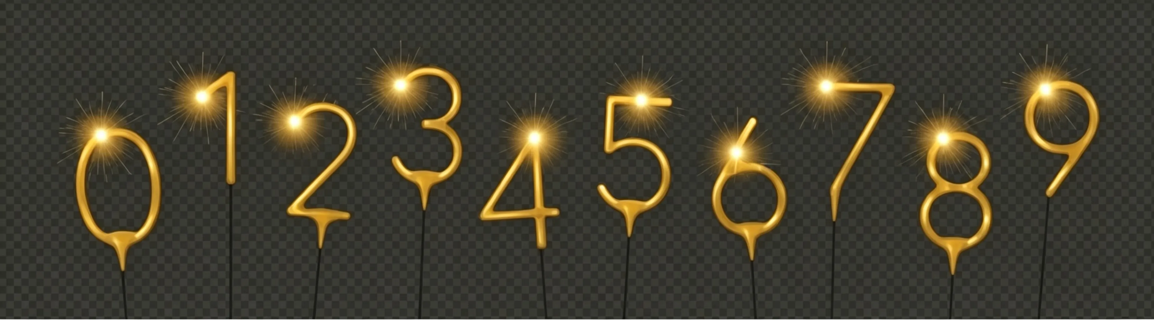 NUMBER SPARKLERS