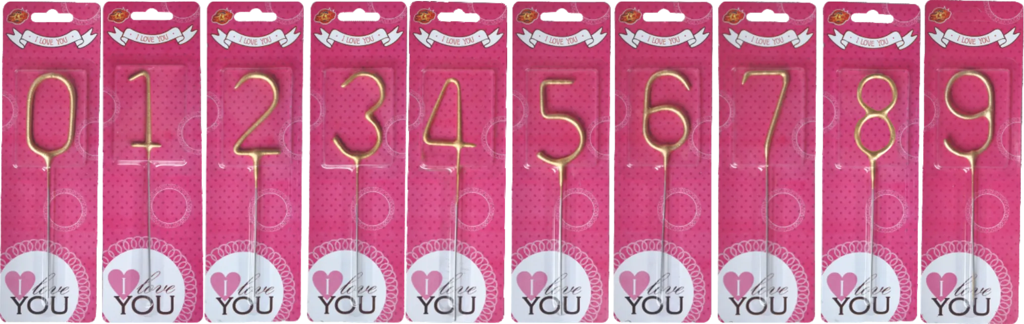 NUMBER SPARKLERS